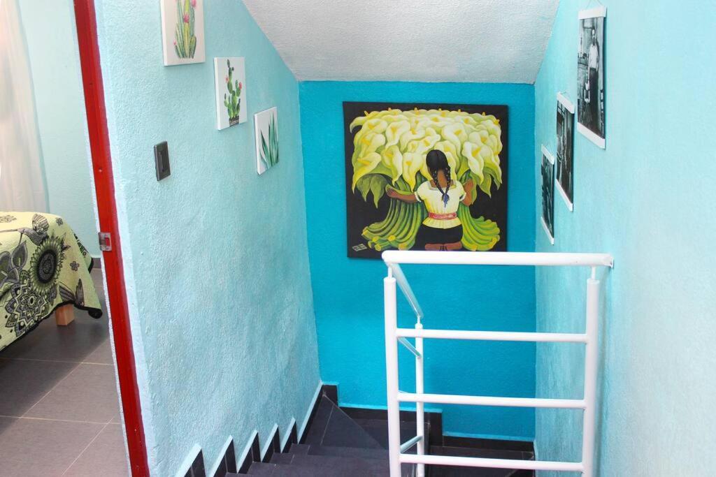 Willa Colorida Casa Azul En Texcoco Centro Wifi Cocina Texcoco de Mora Zewnętrze zdjęcie