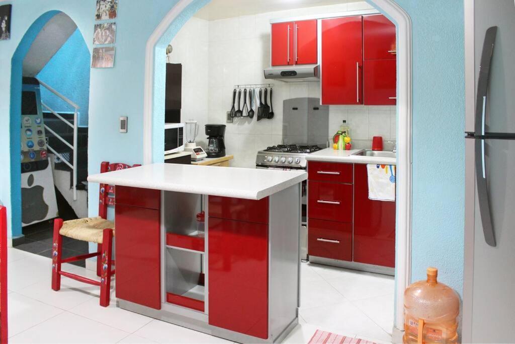 Willa Colorida Casa Azul En Texcoco Centro Wifi Cocina Texcoco de Mora Zewnętrze zdjęcie